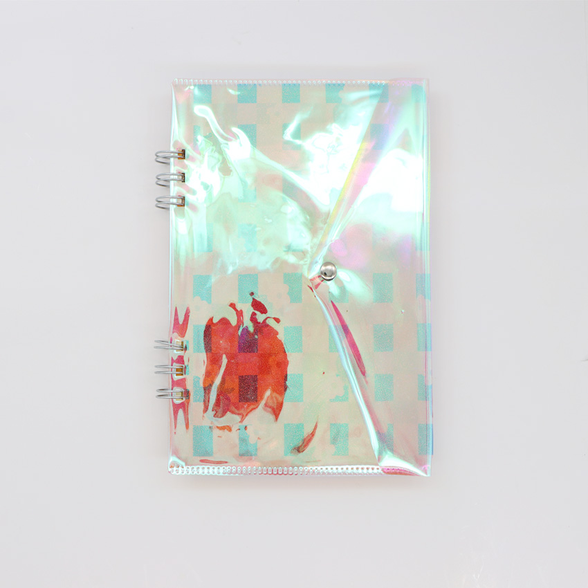 Twin Spiral Notebook with PVC Snap Pouch Cover 